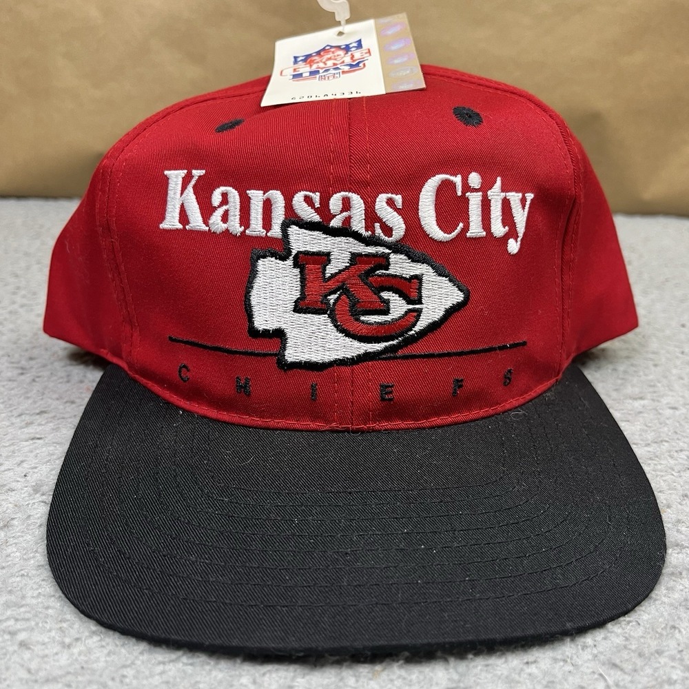 Vintage Kansas City Chiefs Snapback Hat Cap NFL Game Day Embroidered